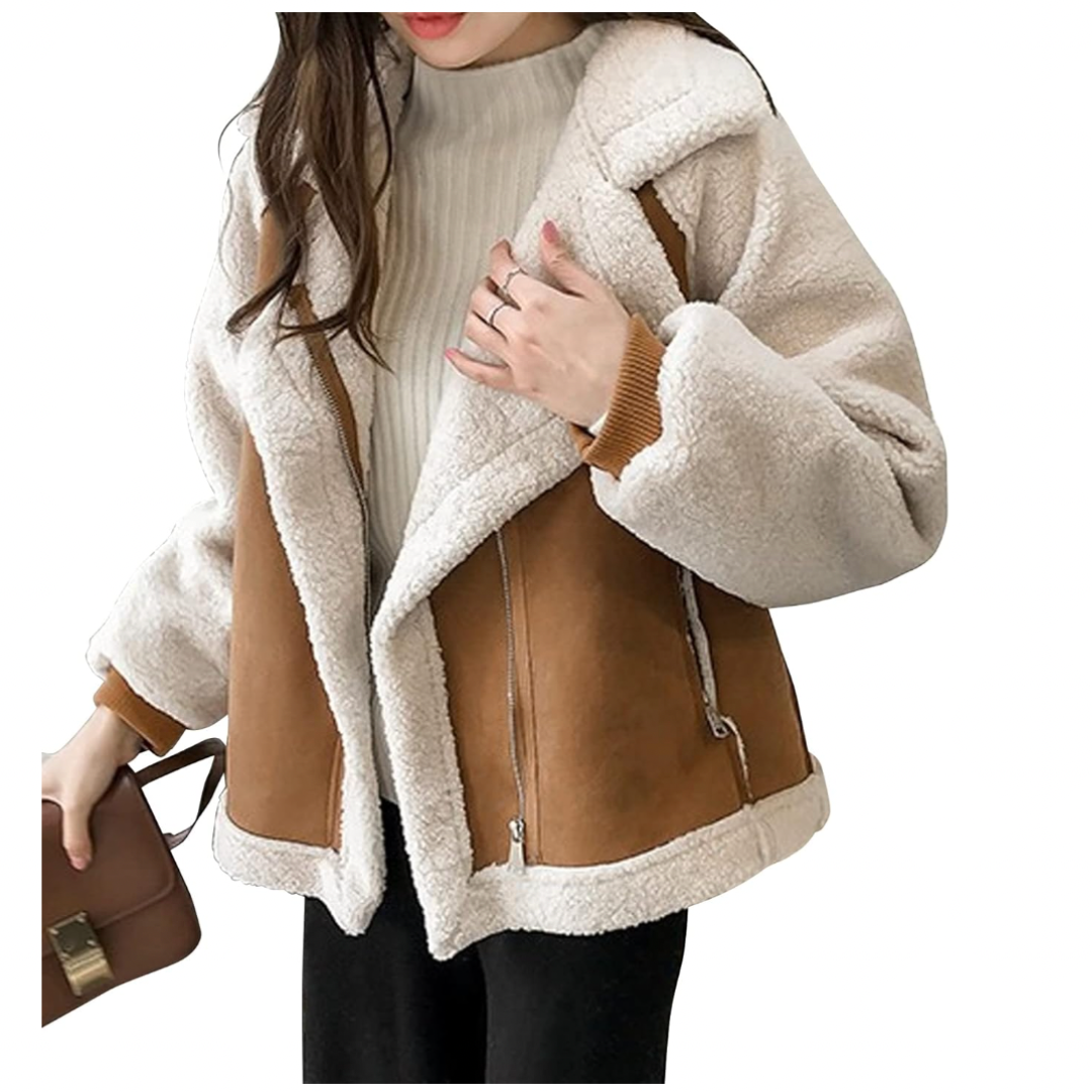 Fluffy Aviator Jacket